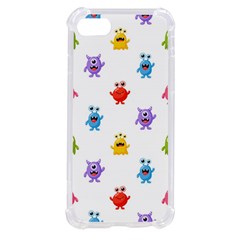 Seamless-pattern-cute-funny-monster-cartoon-isolated-white-background Iphone Se