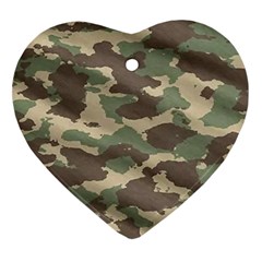 Camouflage Design Ornament (heart) by Excel