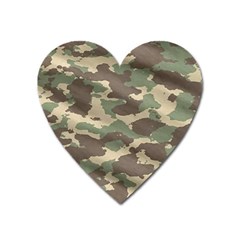 Camouflage Design Heart Magnet by Excel