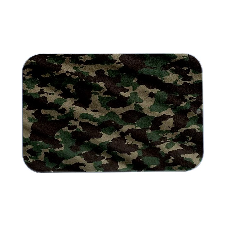 Camouflage Design Open Lid Metal Box (Silver)  