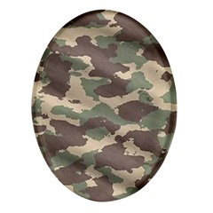 Camouflage Design Oval Glass Fridge Magnet (4 Pack) by Excel