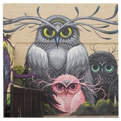 Graffiti Owl Design Wooden Puzzle Square