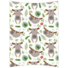 Seamless-pattern-with-cute-sloths Back Support Cushion by Simbadda