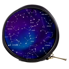 Realistic-night-sky-poster-with-constellations Mini Makeup Bag by Simbadda
