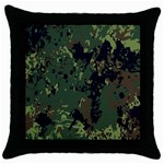 Military-background-grunge---- Throw Pillow Case (Black) Front