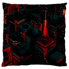 A Dark City Vector Large Cushion Case (one Side) by Proyonanggan