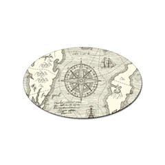 Vintage World Map Antique Sticker Oval (10 Pack) by Proyonanggan