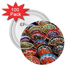 Art Background Bowl Ceramic Color 2 25  Buttons (100 Pack)  by Proyonanggan