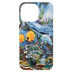 Colorful Aquatic Life Wall Mural Iphone 14 Pro Max Black Uv Print Case by Proyonanggan
