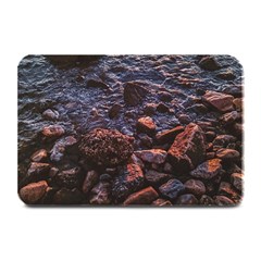 Twilight Treasures: Rocky Beachscape  Plate Mats by dflcprintsclothing