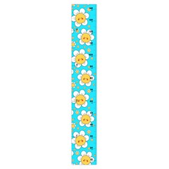 Cute-funny-kawaii-smile-face-flowers Growth Chart Height Ruler For Wall by flowerland