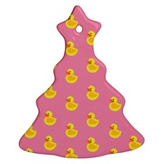 Rubber Duck Pattern Ornament (christmas Tree)  by Valentinaart
