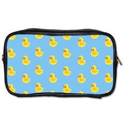 Rubber Duck Pattern Toiletries Bag (one Side) by Valentinaart