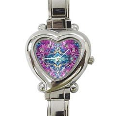 Orchids Pour  Heart Italian Charm Watch