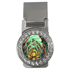 Monkey Tiger Bird Parrot Forest Jungle Style Money Clips (cz)  by Grandong