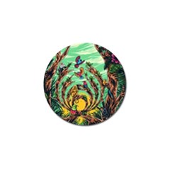 Monkey Tiger Bird Parrot Forest Jungle Style Golf Ball Marker (10 Pack) by Grandong