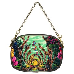Monkey Tiger Bird Parrot Forest Jungle Style Chain Purse (one Side) by Grandong