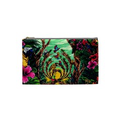 Monkey Tiger Bird Parrot Forest Jungle Style Cosmetic Bag (small) by Grandong