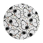 Dog Pattern Round Ornament (Two Sides)