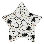Dog Pattern Star Ornament (Two Sides)