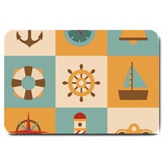 Nautical Elements Collection Large Doormat