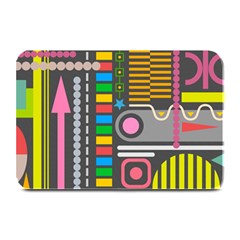 Pattern Geometric Abstract Colorful Arrows Lines Circles Triangles Plate Mats