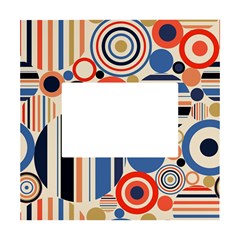Geometric Abstract Pattern Colorful Flat Circles Decoration White Box Photo Frame 4  X 6 