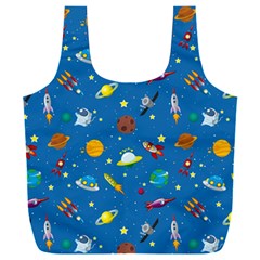 Space Rocket Solar System Pattern Full Print Recycle Bag (xxxl) by Bangk1t
