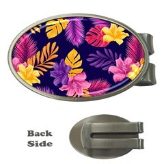 Tropical Pattern Money Clips (oval) 