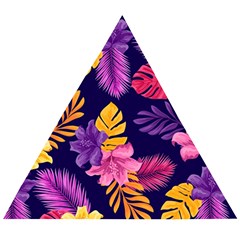 Tropical Pattern Wooden Puzzle Triangle by Bangk1t