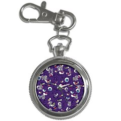 Eye Artwork Decor Eyes Pattern Purple Form Backgrounds Illustration Key Chain Watches