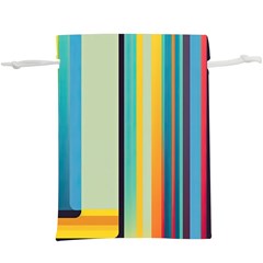 Colorful Rainbow Striped Pattern Stripes Background Lightweight Drawstring Pouch (xl) by Bangk1t