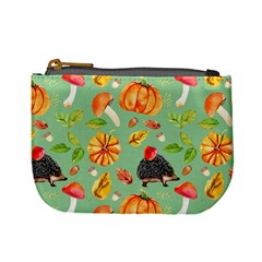Autumn Seamless Background Leaves Wallpaper Texture Mini Coin Purse by Bangk1t