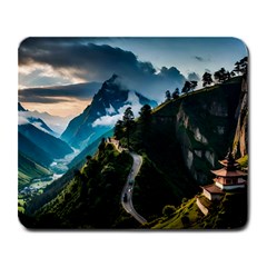 Nature Mountain Valley Large Mousepad