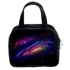Universe Space Star Rainbow Classic Handbag (two Sides) by Ravend