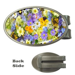 Spring Flowers Money Clips (oval)  by artworkshop