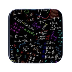 Mathematics  Physics Maths Math Pattern Square Metal Box (black) by Grandong