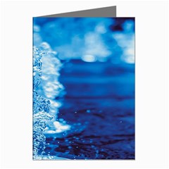 Water Blue Wallpaper Greeting Cards (pkg Of 8) by artworkshop