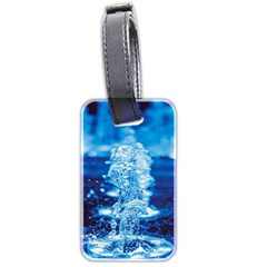 Water Blue Wallpaper Luggage Tag (two Sides) by artworkshop