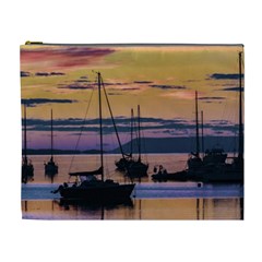 Twilight Over Ushuaia Port Cosmetic Bag (xl) by dflcprintsclothing