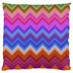 Pattern Chevron Zigzag Background Large Cushion Case (one Side) by Grandong