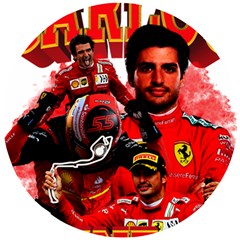 Carlos Sainz Wooden Puzzle Round by Boster123