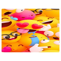 Wallpaper Emoji Premium Plush Fleece Blanket (extra Small) by artworkshop