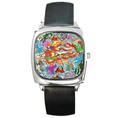 Supersonic Mermaid Chaser Square Metal Watch