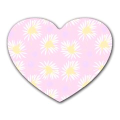 Mazipoodles Bold Daisies Pink Heart Mousepad