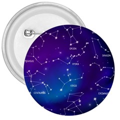 Realistic Night Sky With Constellations 3  Buttons by Cowasu
