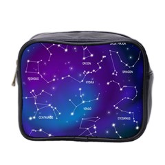 Realistic Night Sky With Constellations Mini Toiletries Bag (two Sides) by Cowasu