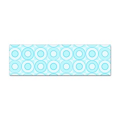 Mazipoodles Baby Blue Check Donuts Sticker Bumper (10 Pack)