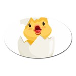 Cute Chick Oval Magnet