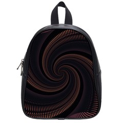 Wave Curves Abstract Art Backdrop School Bag (small) by Grandong